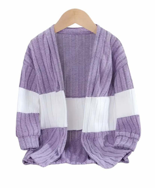 Color Block Soft Thin Cardigan