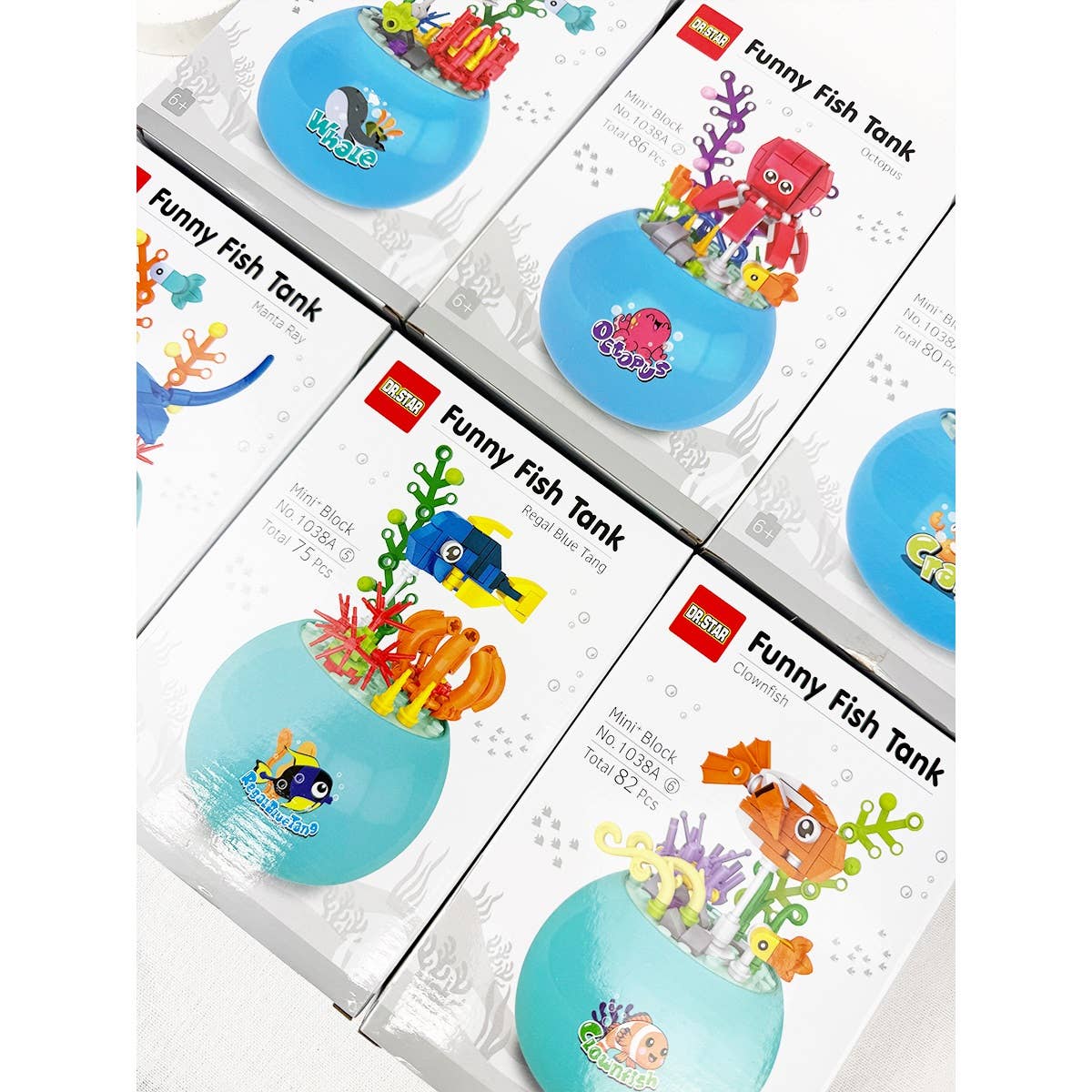Block Toy Fish Tank Assembly Toy