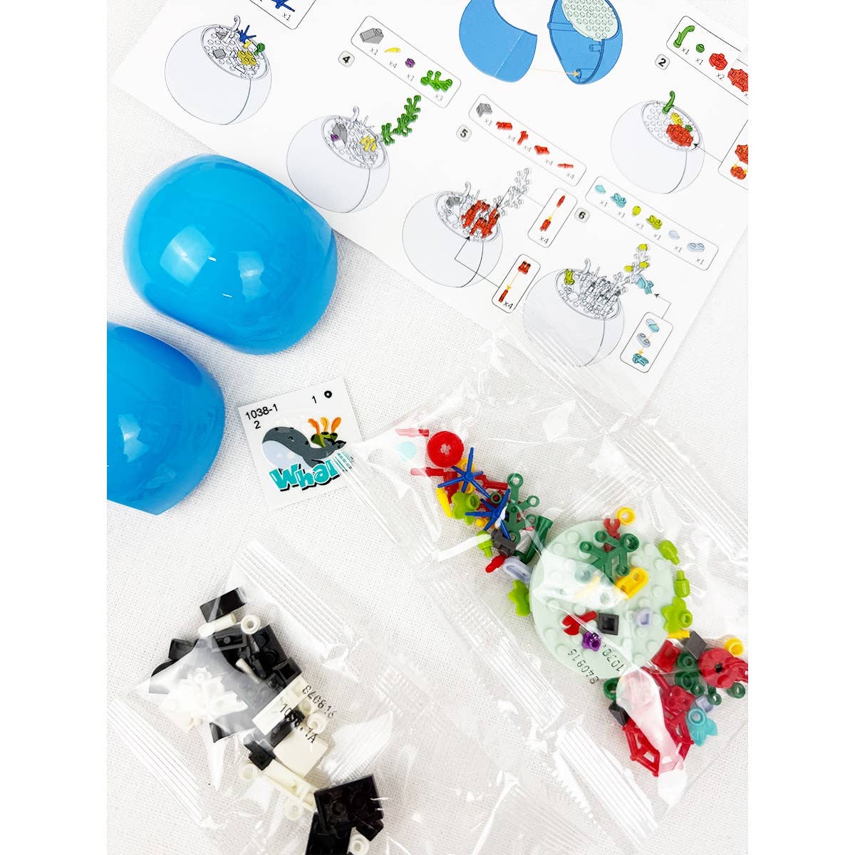 Block Toy Fish Tank Assembly Toy