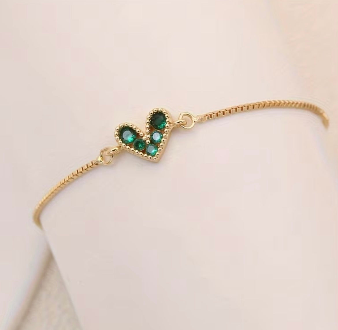 Heart Drawstring Pull Bracelet
