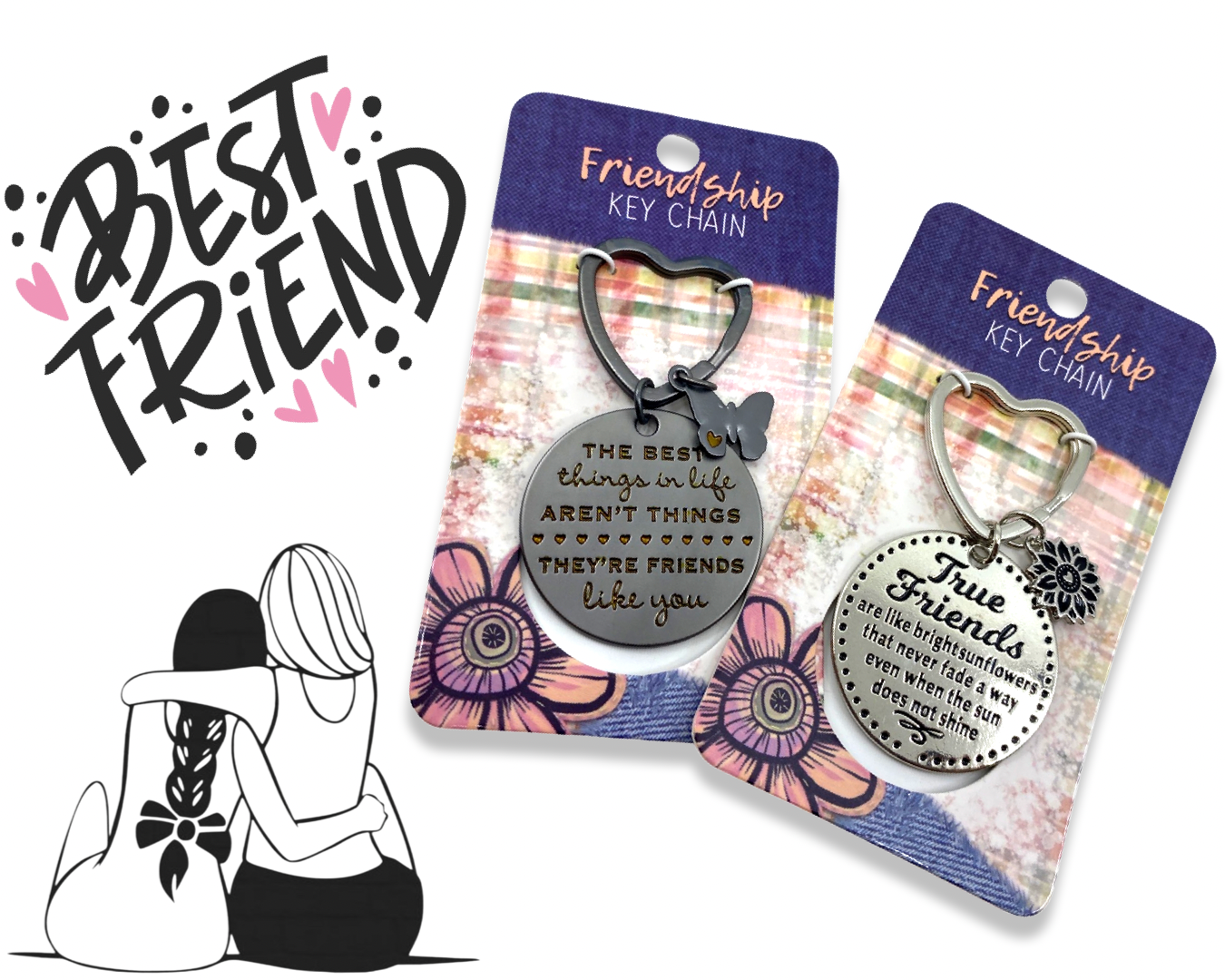 Metal Key Chain Friendship