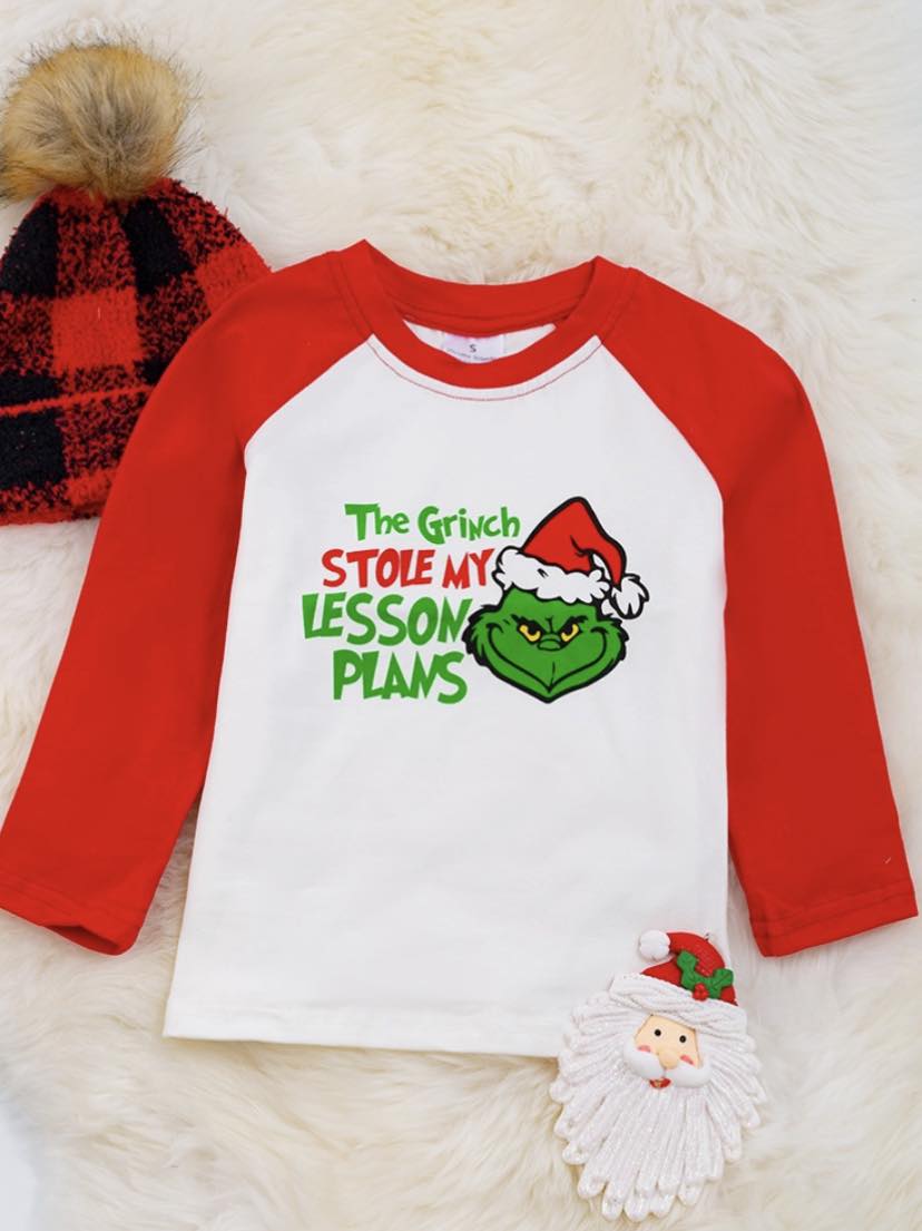 Grinch Raglan Shirt