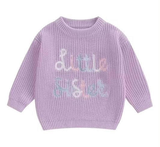 Lavender Little Sister Sweater