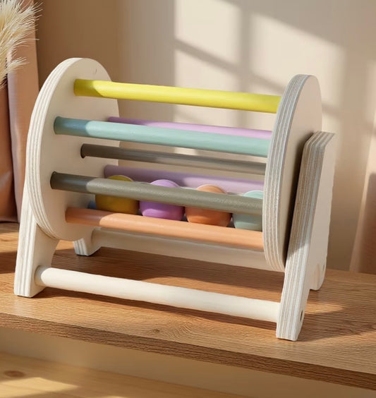 Wood Baby Roll Drum Toy