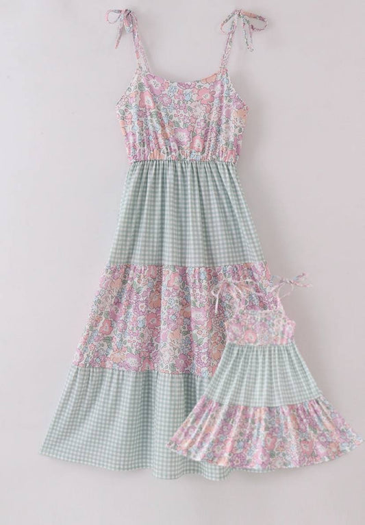 Garden Gingham Mommy and Me Dress