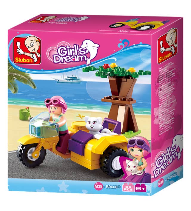Girls Dream Building Brick Display Set