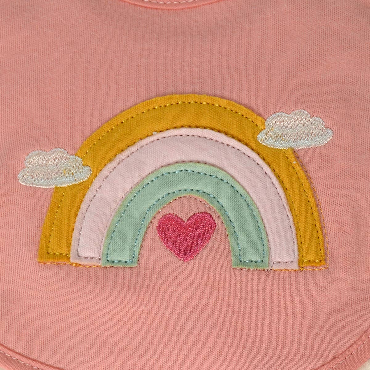 5 Pack Soft Cotton Poly Embroidered Baby Bibs