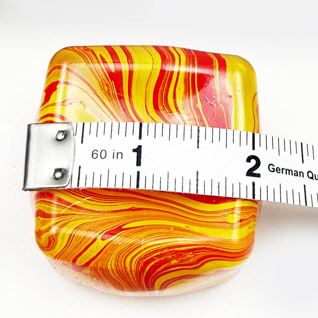 Marbled Cube Shaped Squish Toy