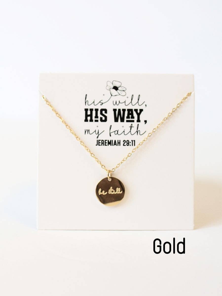 Be still Christian necklace