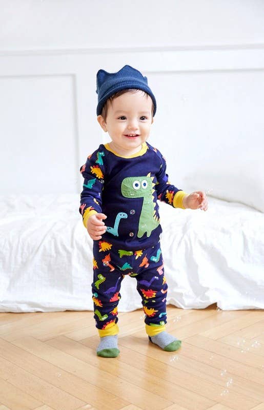 Buddy Dino Cotton Long Sleeve PJs