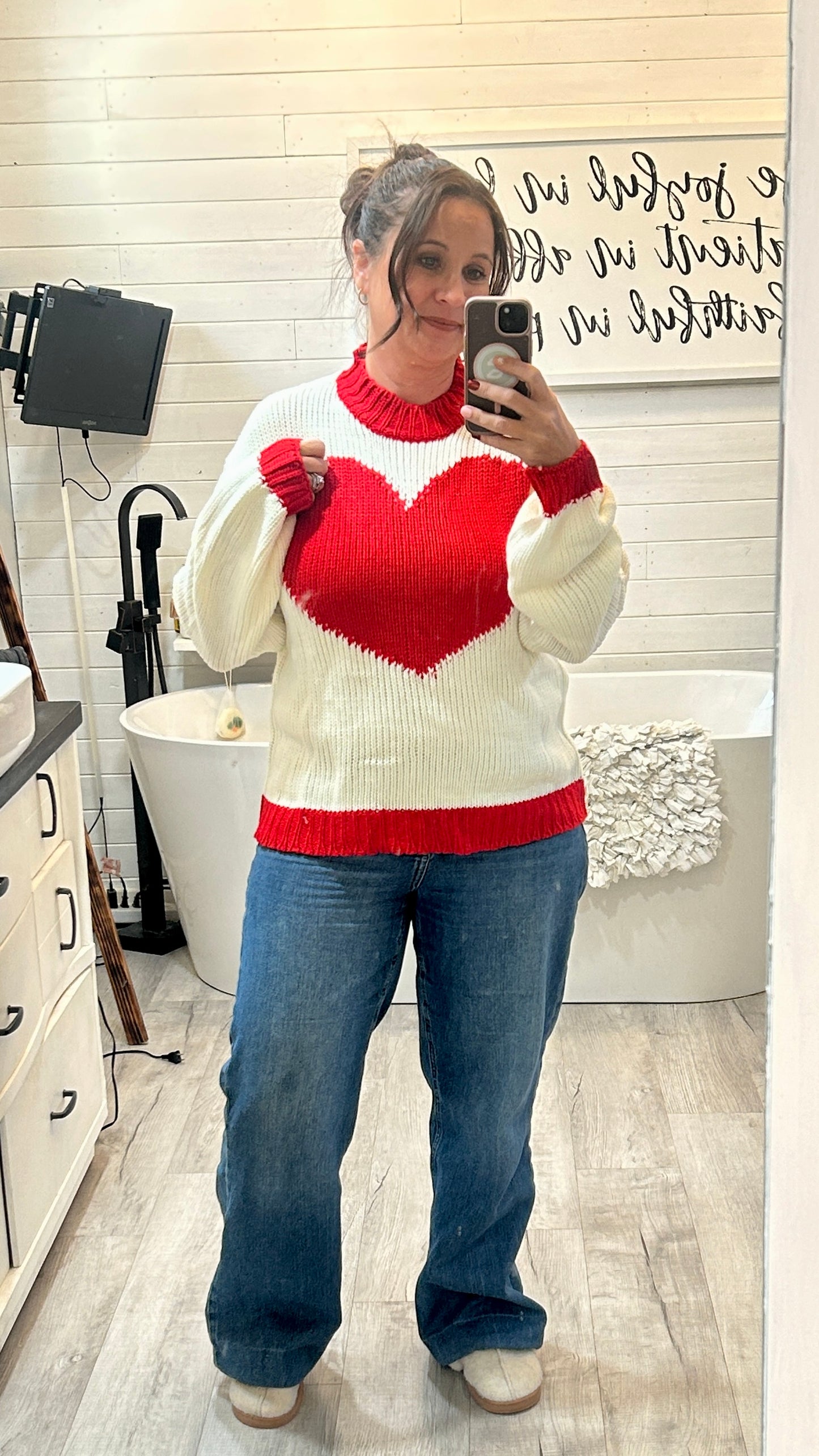Thick Heart Sweater