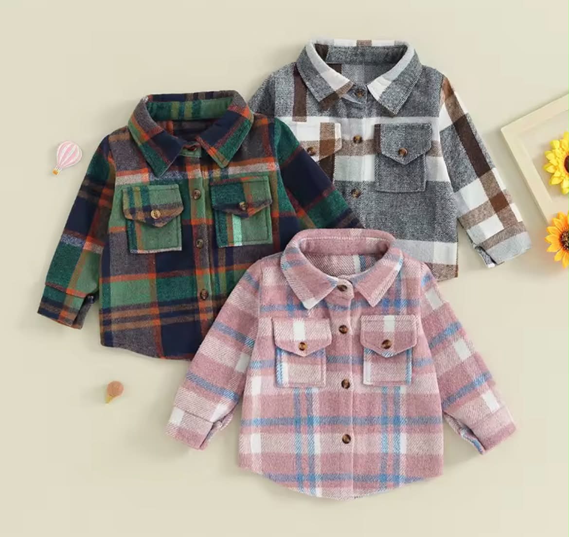 Boys Plaid Shacket