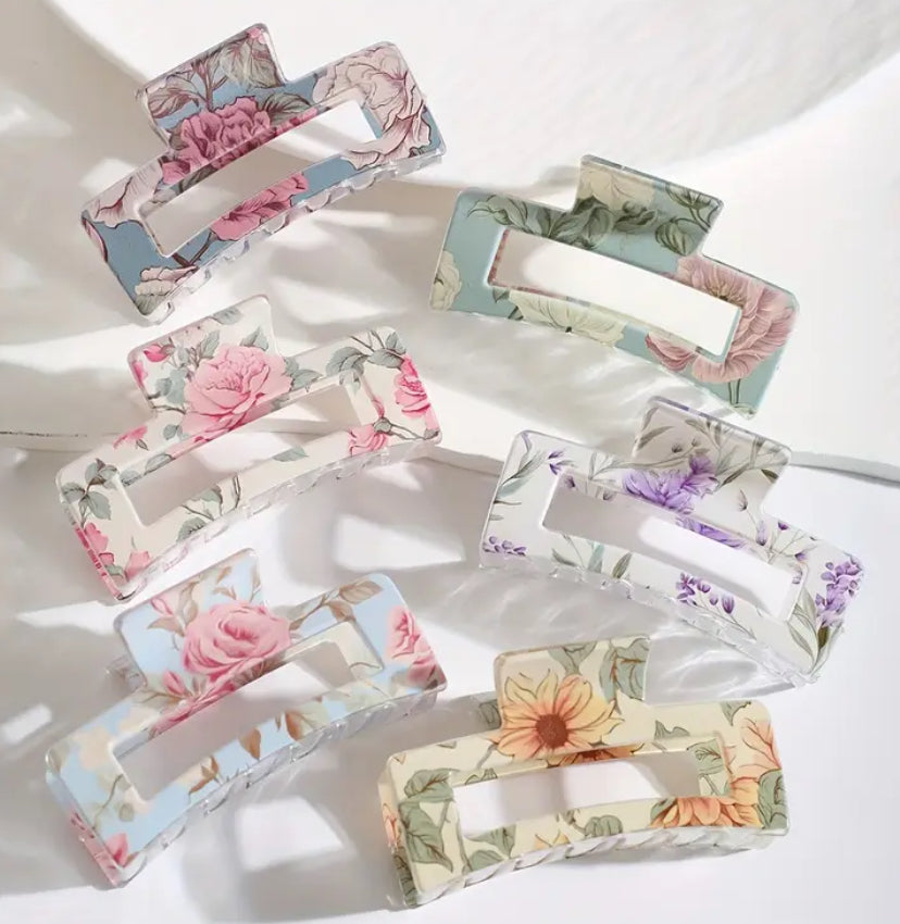 Floral Hair Clips