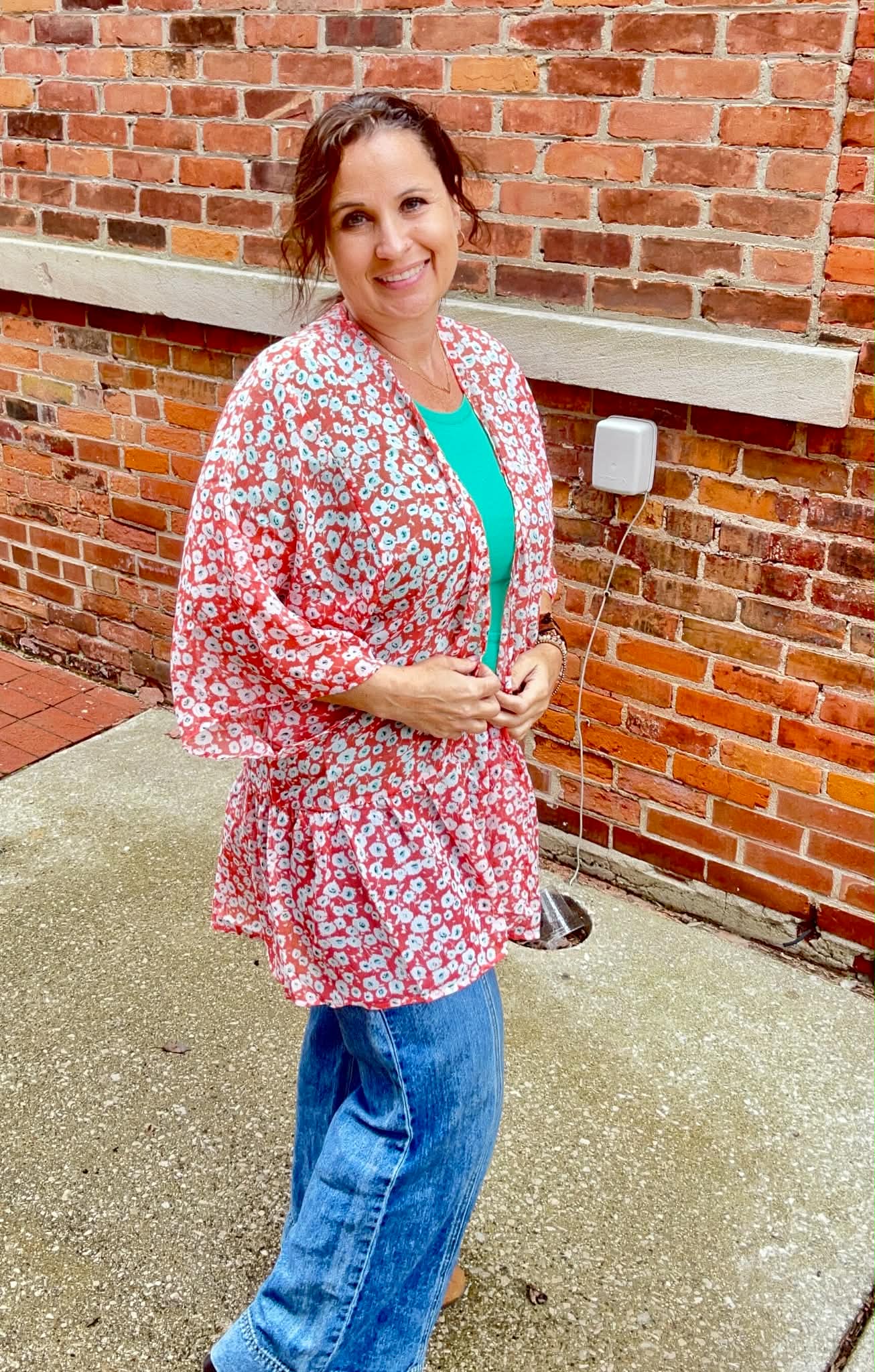 FLOWER PRINT YORYU CHIFFON DUSTER