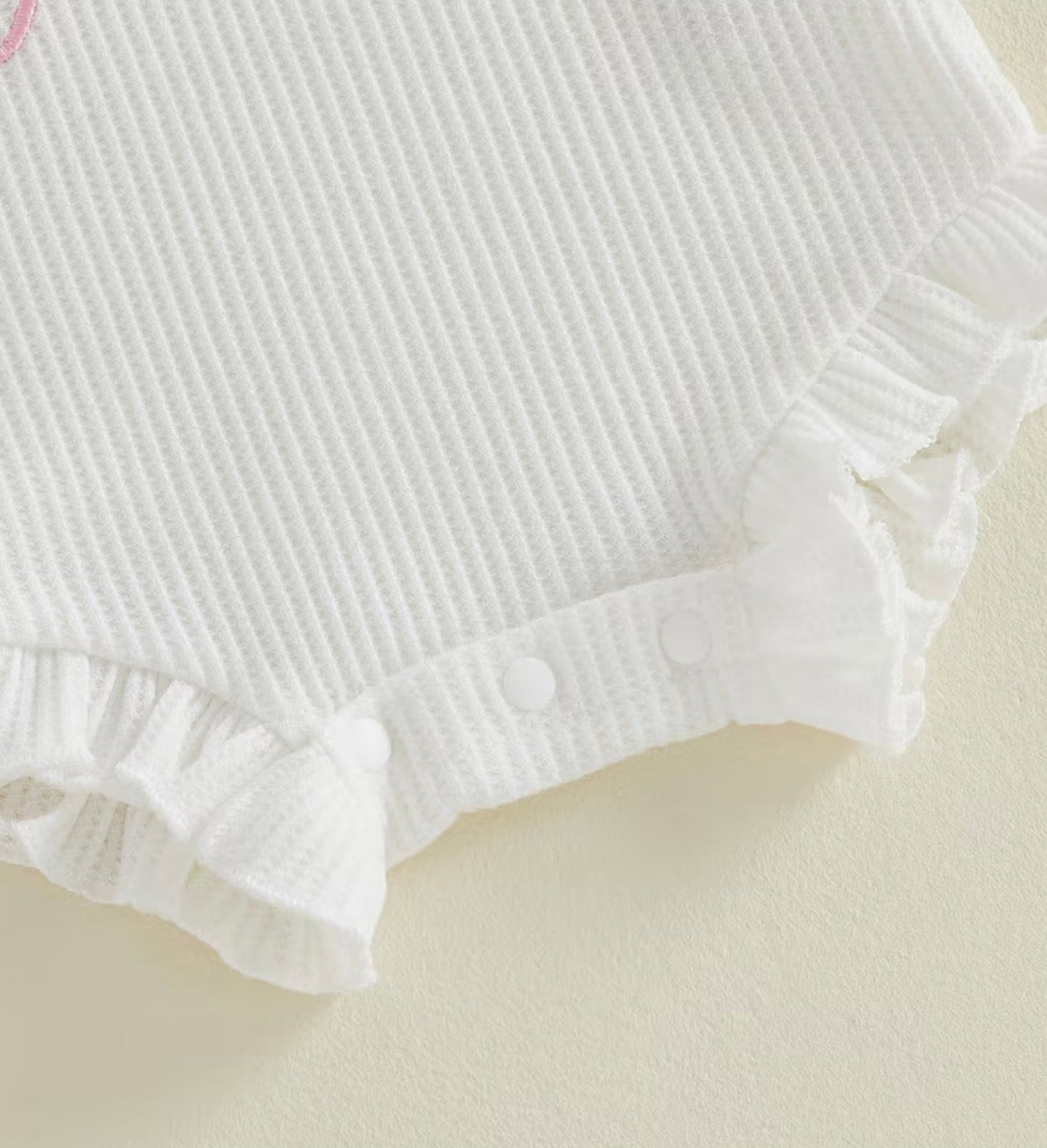 Little Sister Waffle Knit Romper