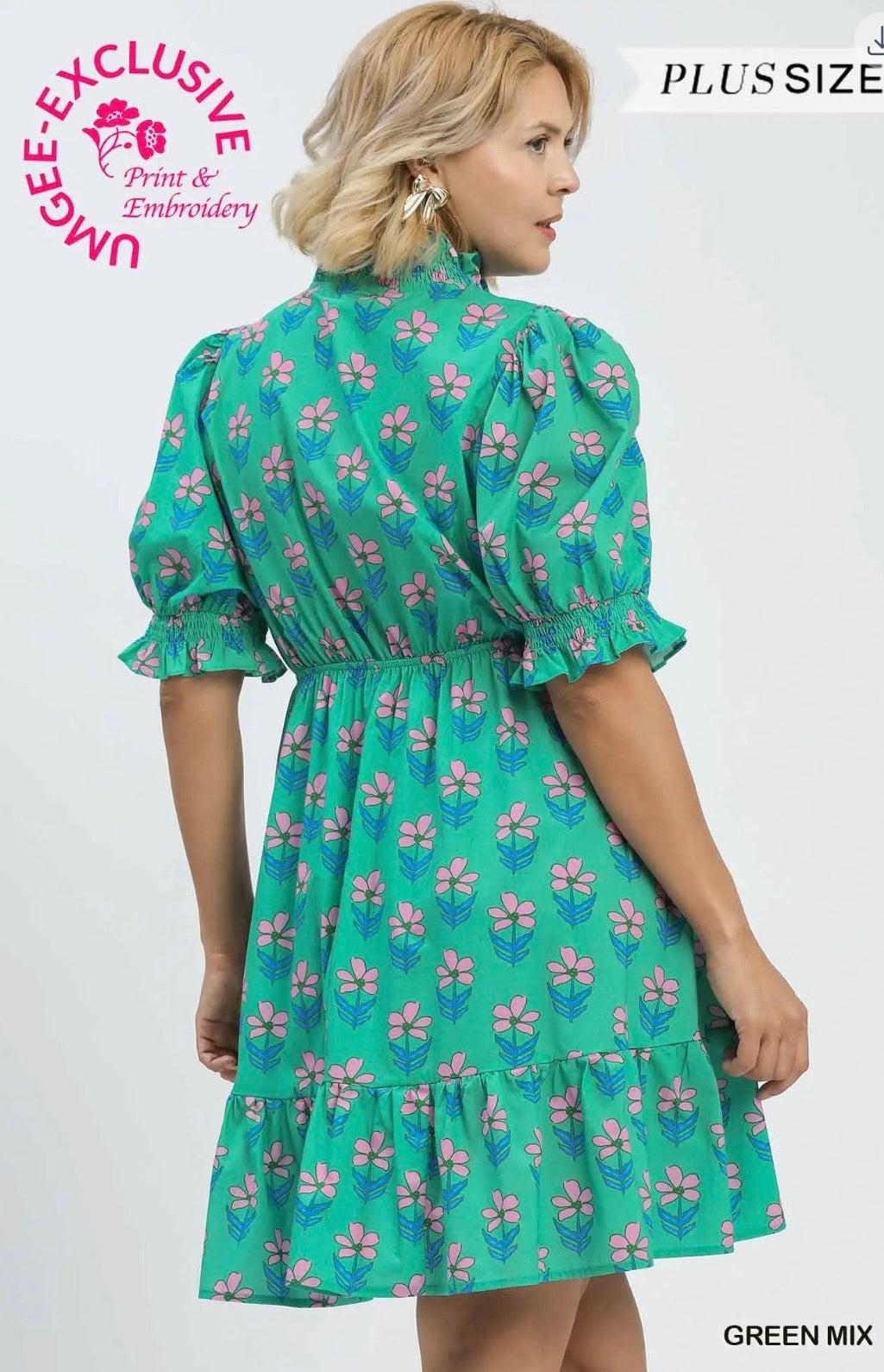 Ruffled Floral Babydoll Dress