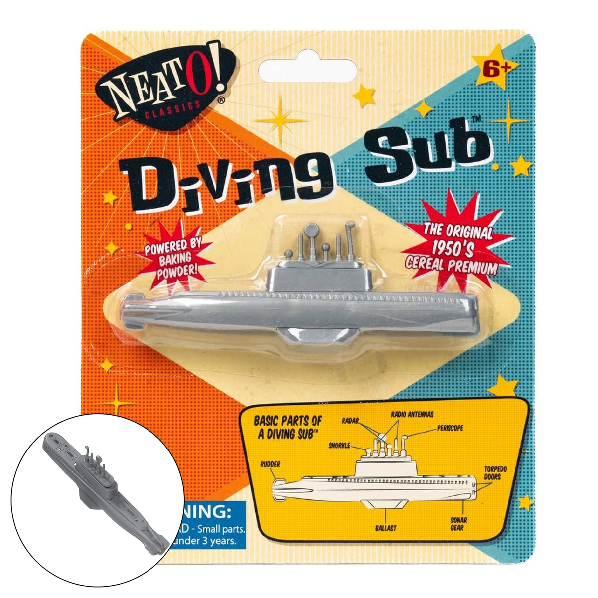 Neato! Diving Sub- Retro Classic, vintage toys
