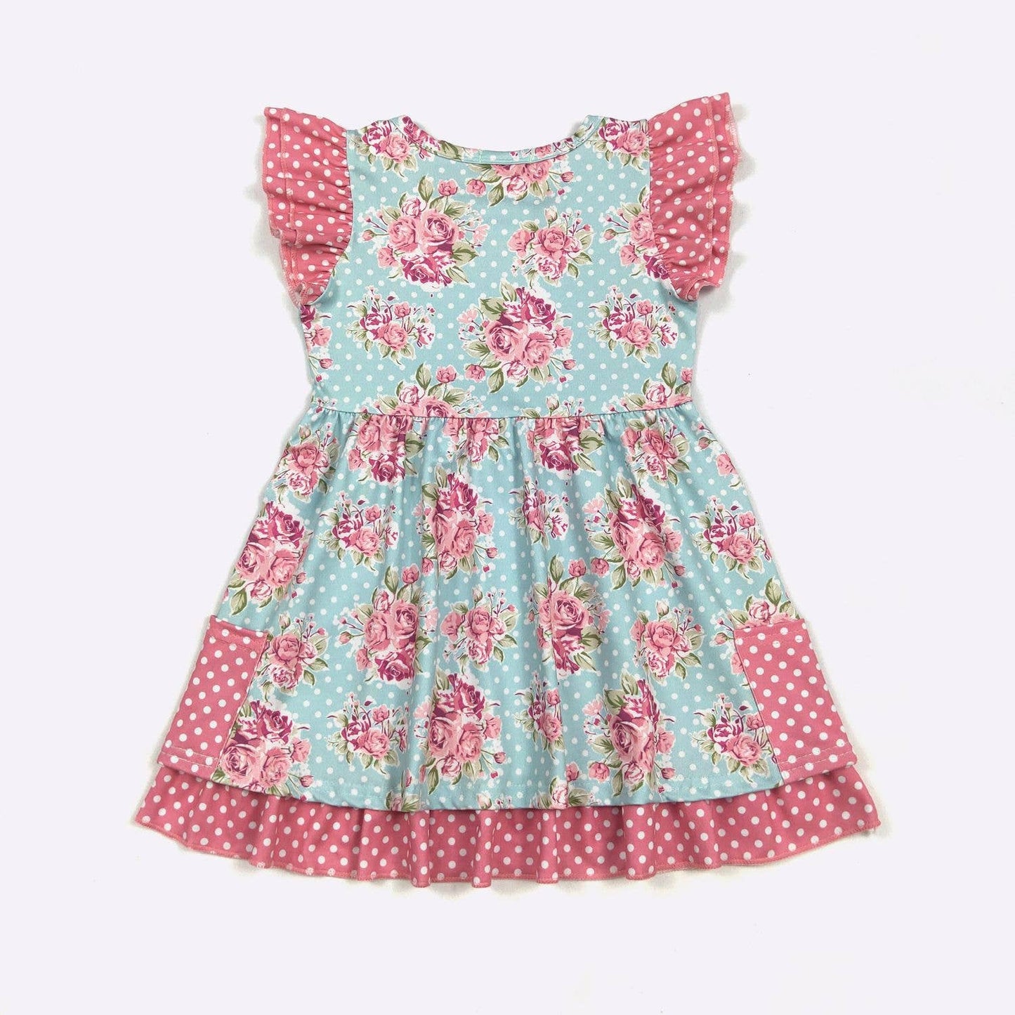 Polka Dot Blossom Girls Dress