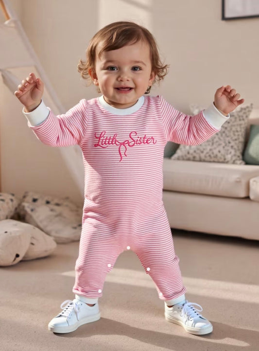 Little Sister Bow Stripes