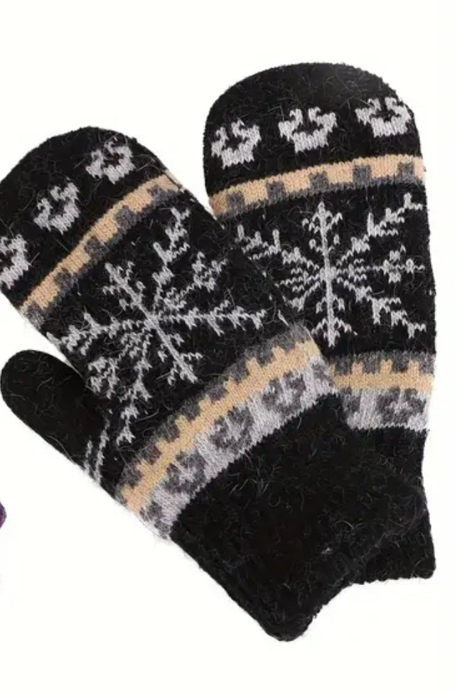 Womens Fleece Lined Mittens