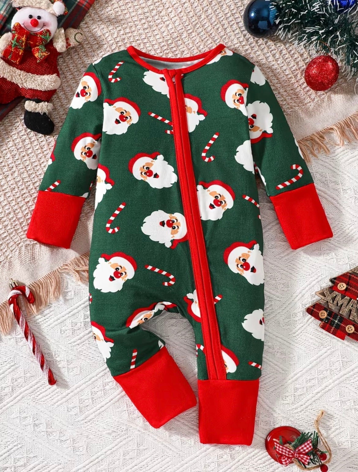 Santa Zip Pajamas
