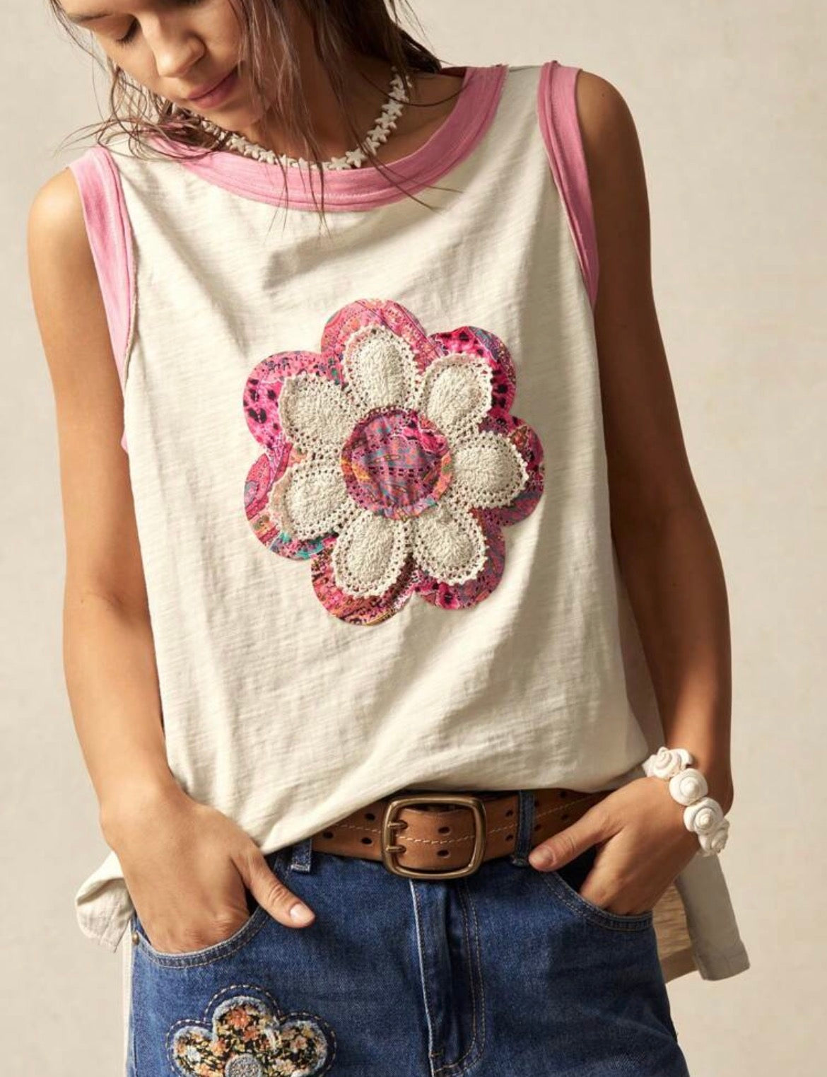Boho Flower Tank