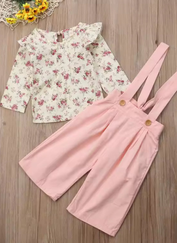 Pink Jumper With Floral Top