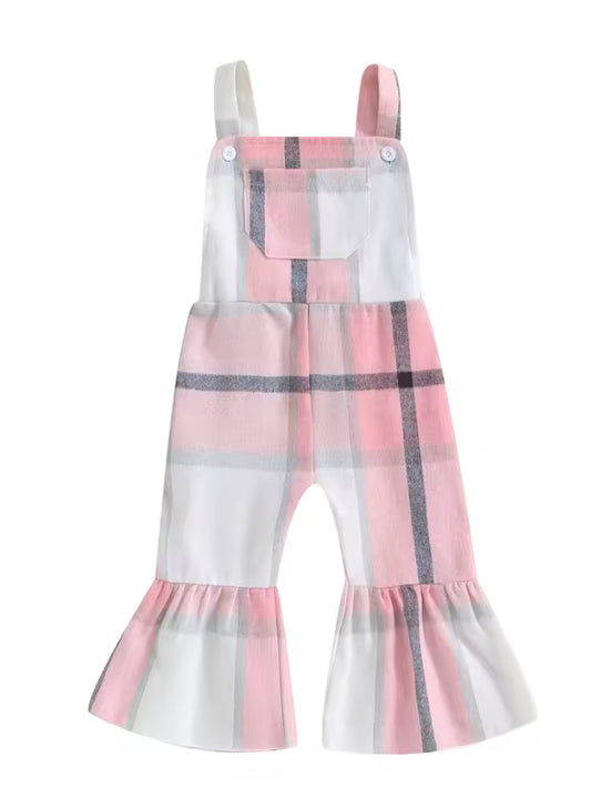 Pink Plaid Bibs