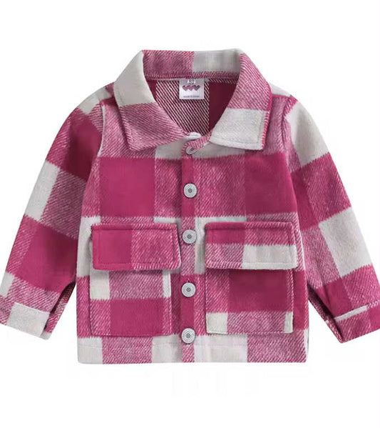 Rose Red Flannel Shacket