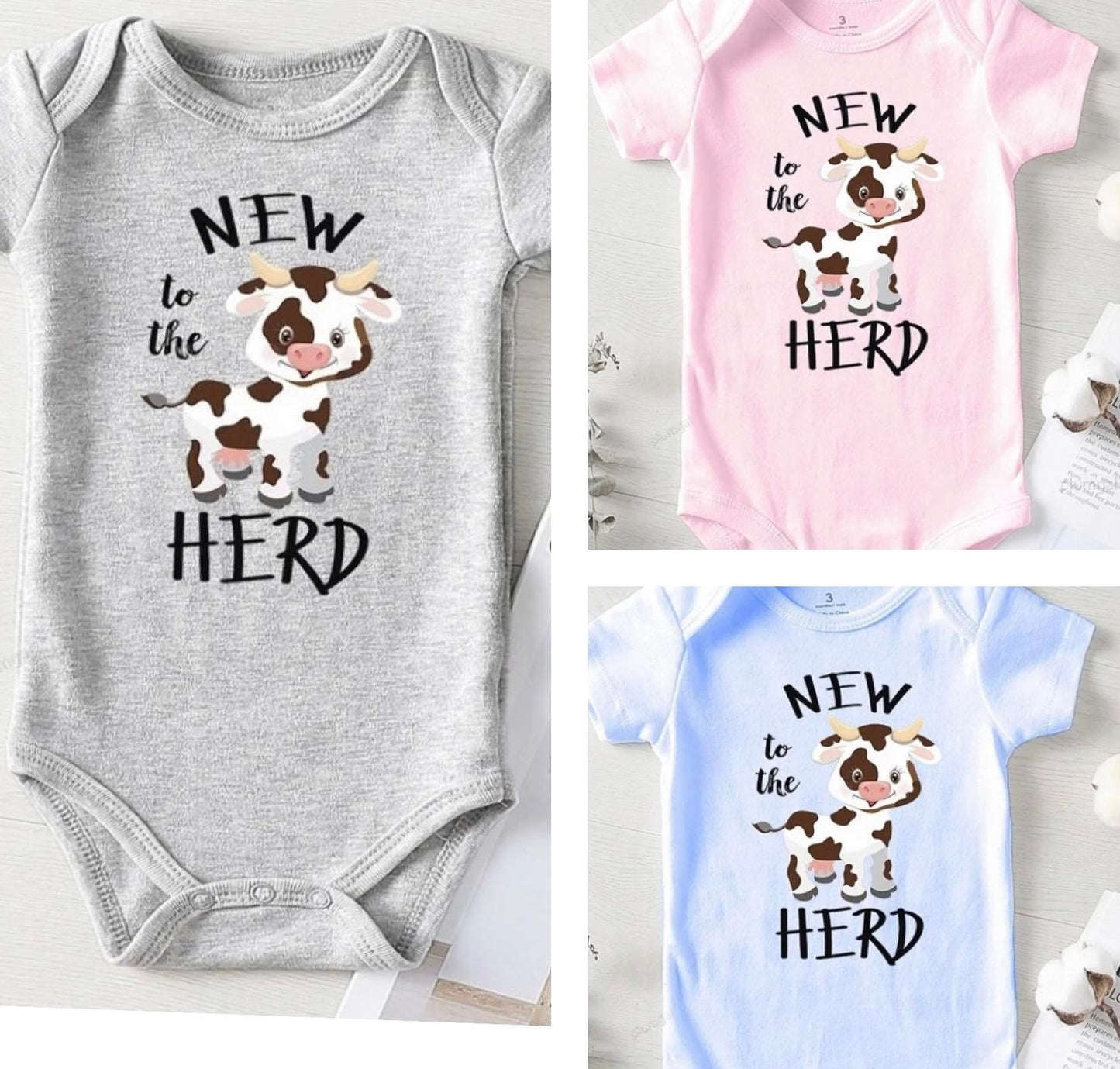 New To The Herd Onsie - 3 colors