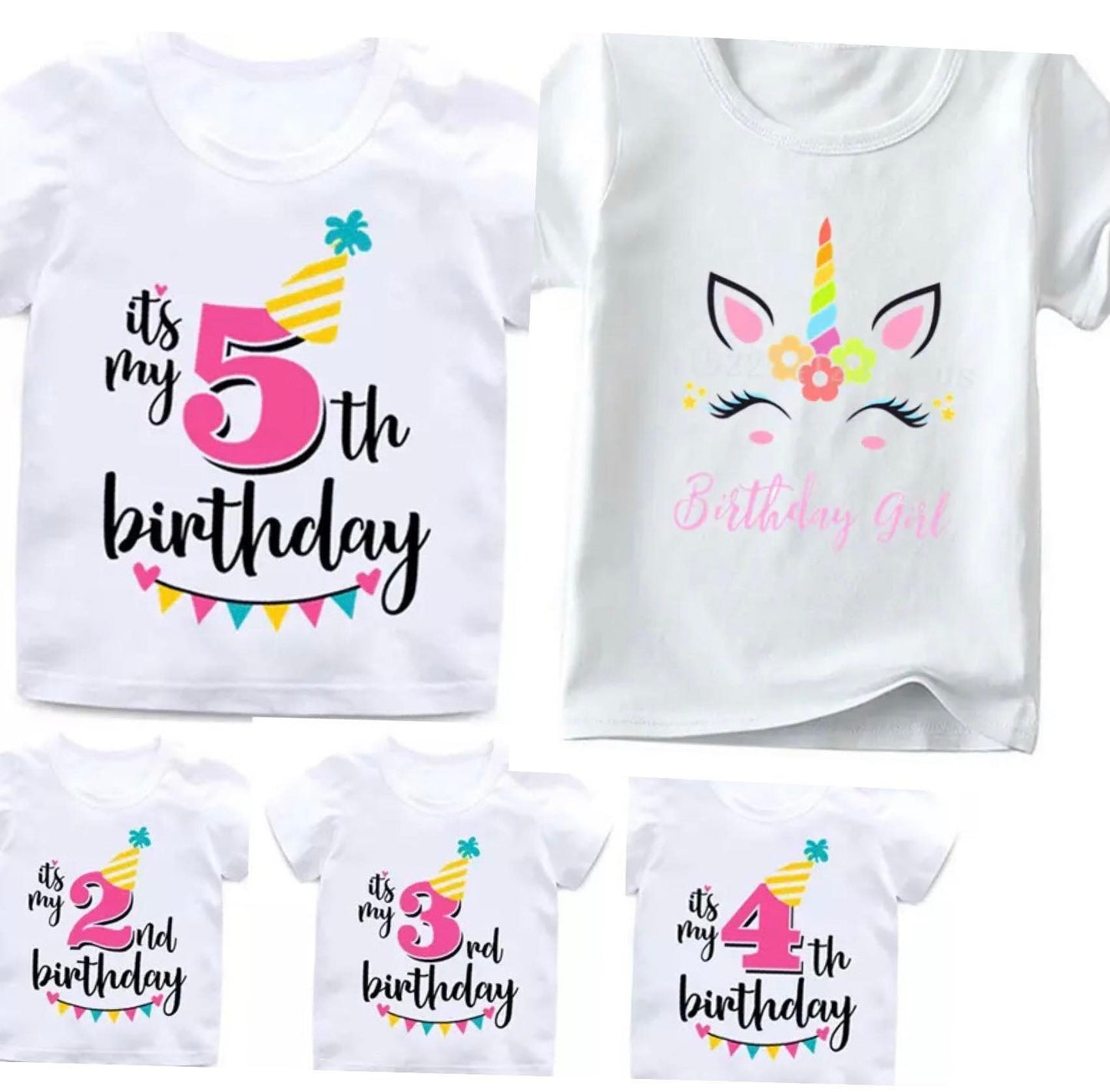 Birthday Shirts - Numbers & Unicorn