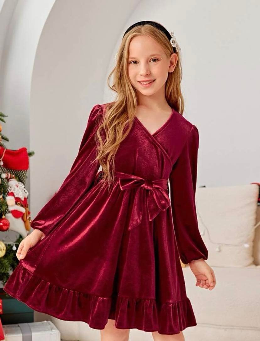 Velvet Wrap Dress - 3 colors