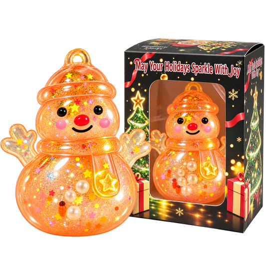 ORANGE GLITTER FROSTY SQUISHY