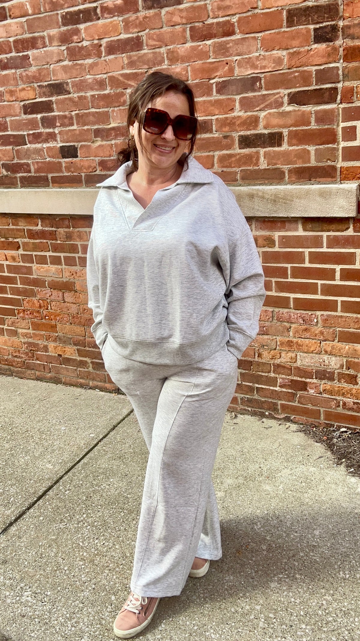 Scuba Collared Pullover & Pants Set