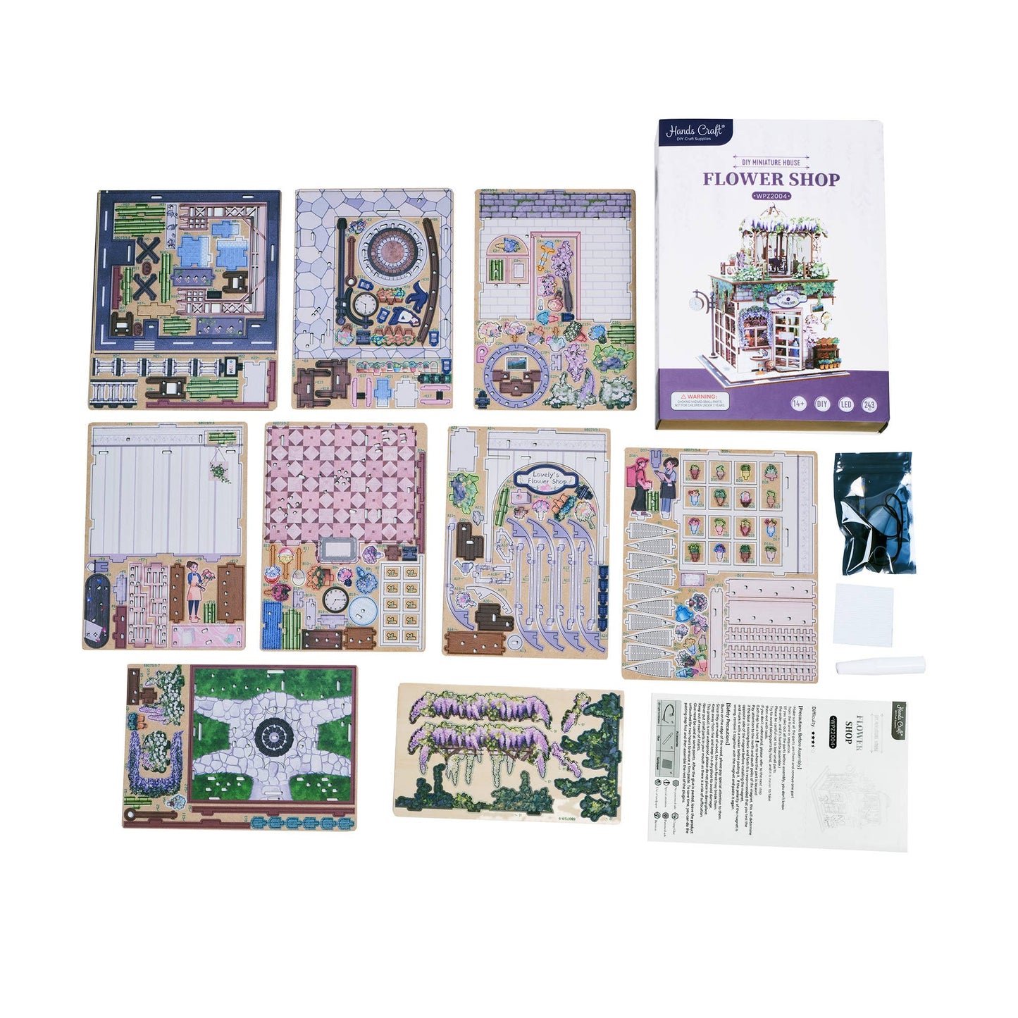 DIY Miniature House Kit: Flower Shop