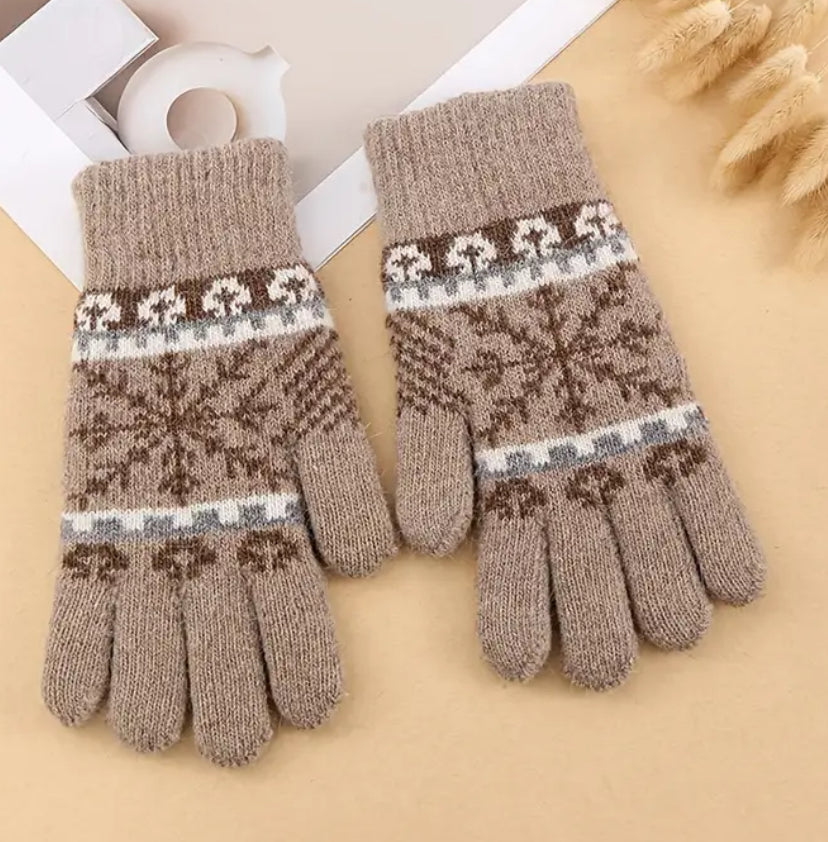 Rabbit Hair & Wool Gloves