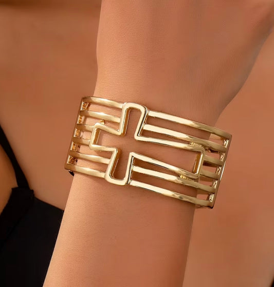 Cross Metal Bracelet
