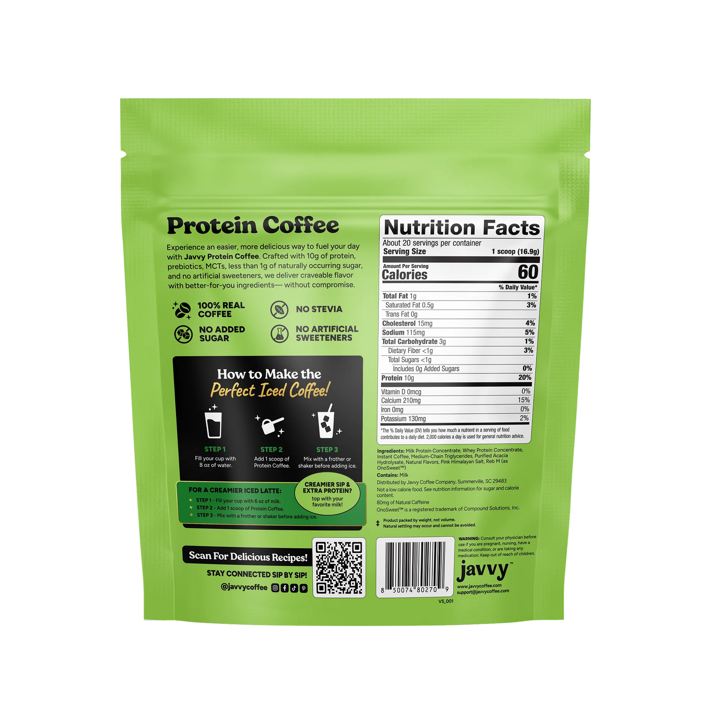 JAVVY Dubai Chocolate Protein Coffee