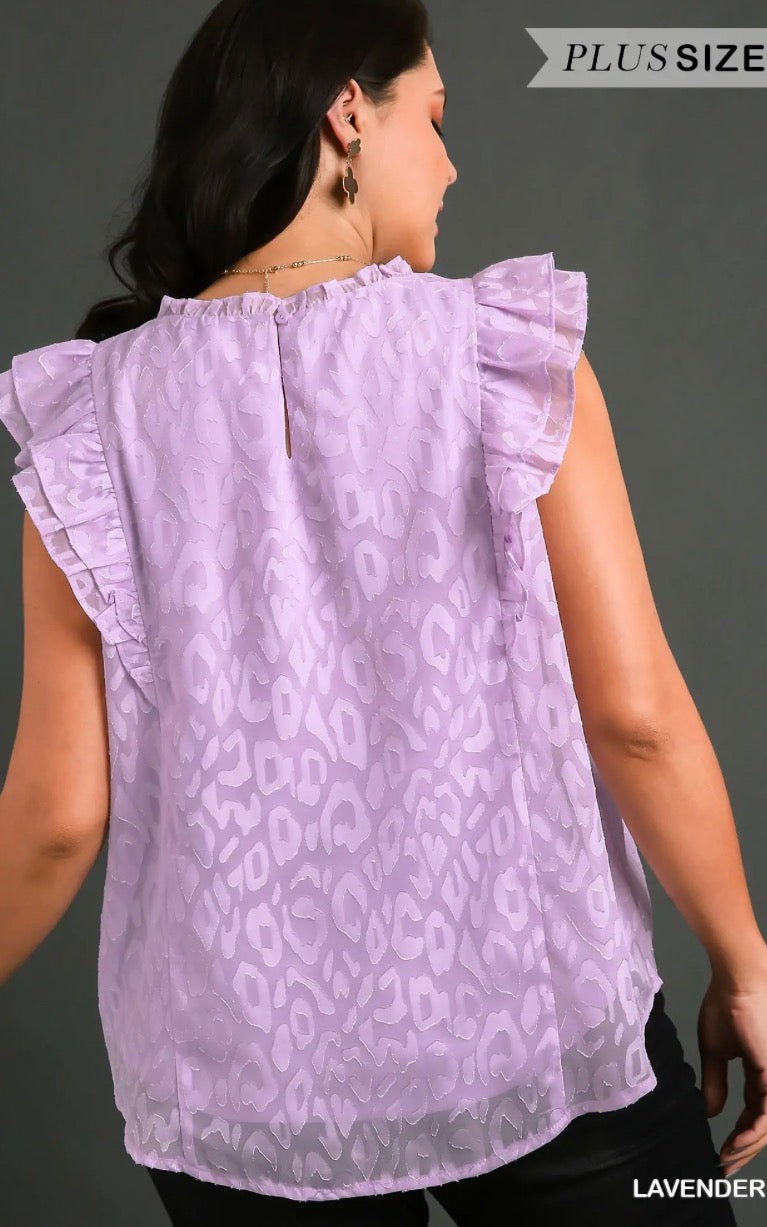 UMGEE - Plus Size Leopard Top