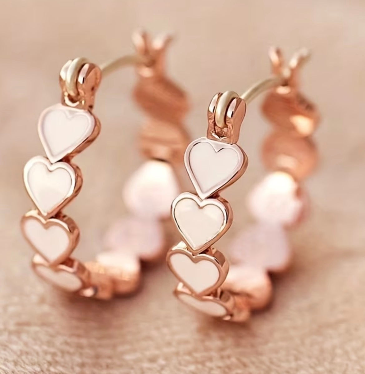 Heart Hoop Earrings