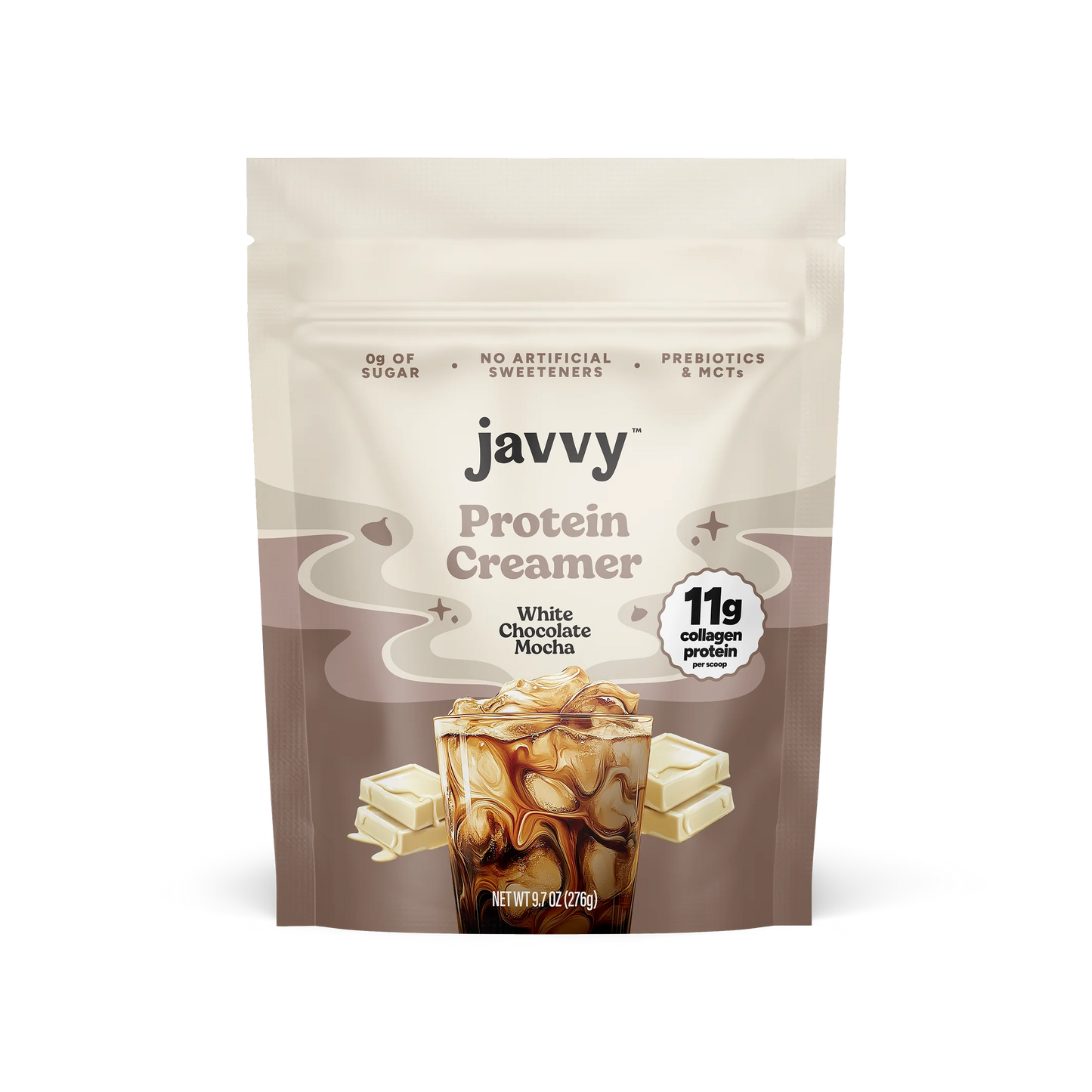 JAVVY White Chocolate Mocha Collagen Protein Creamer