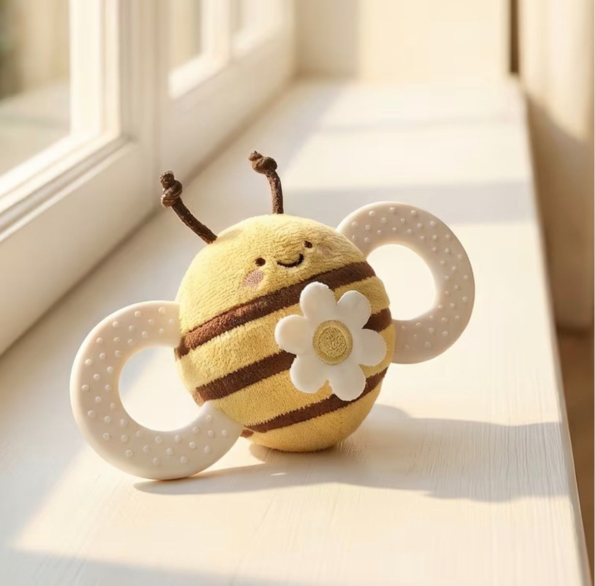 Bee Teether Toy With Mirror