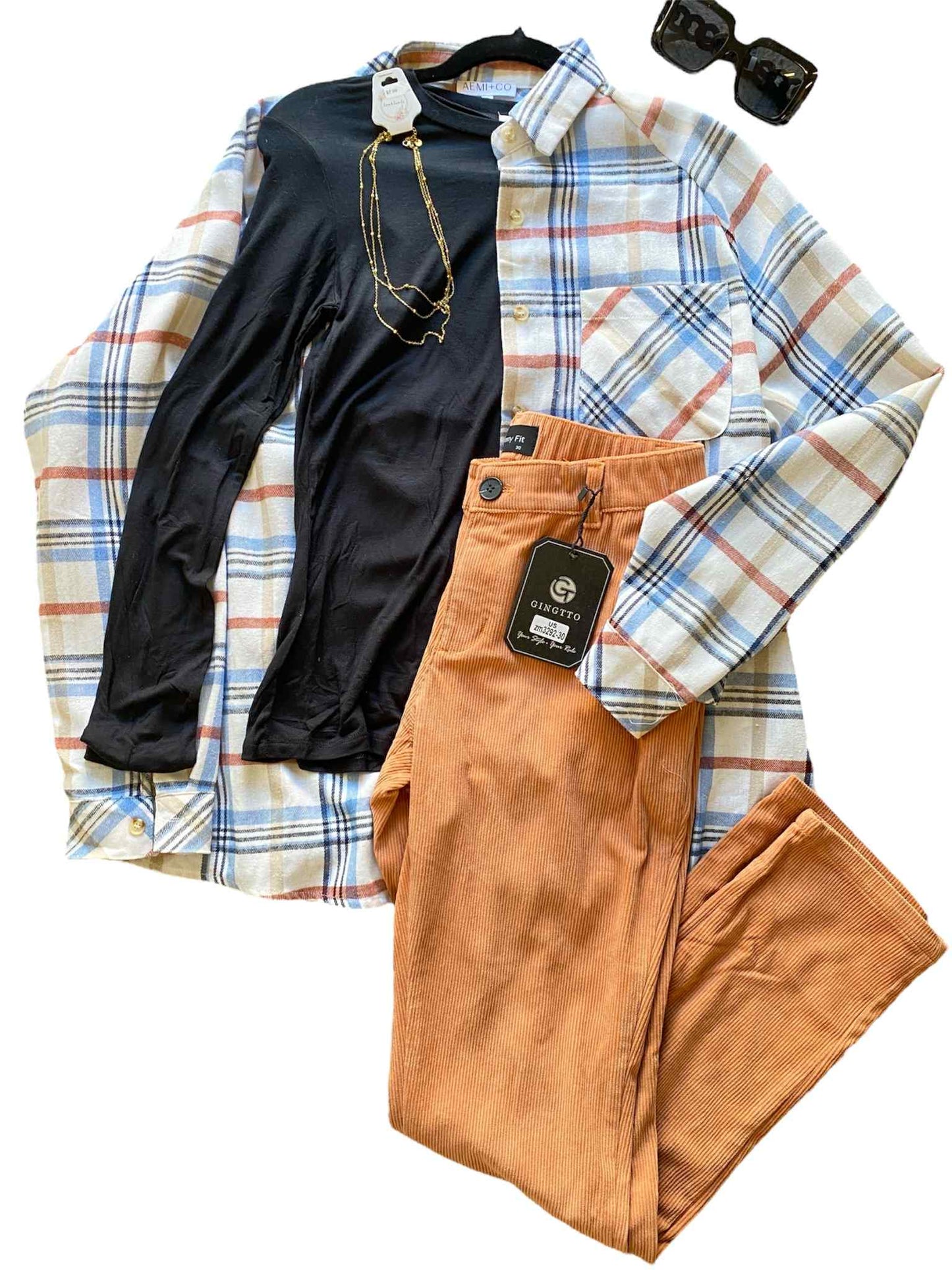 Gingtto Skinny Fit Corduroy