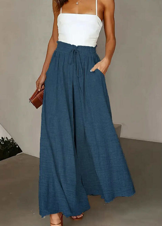 Blue Wide Leg Pants