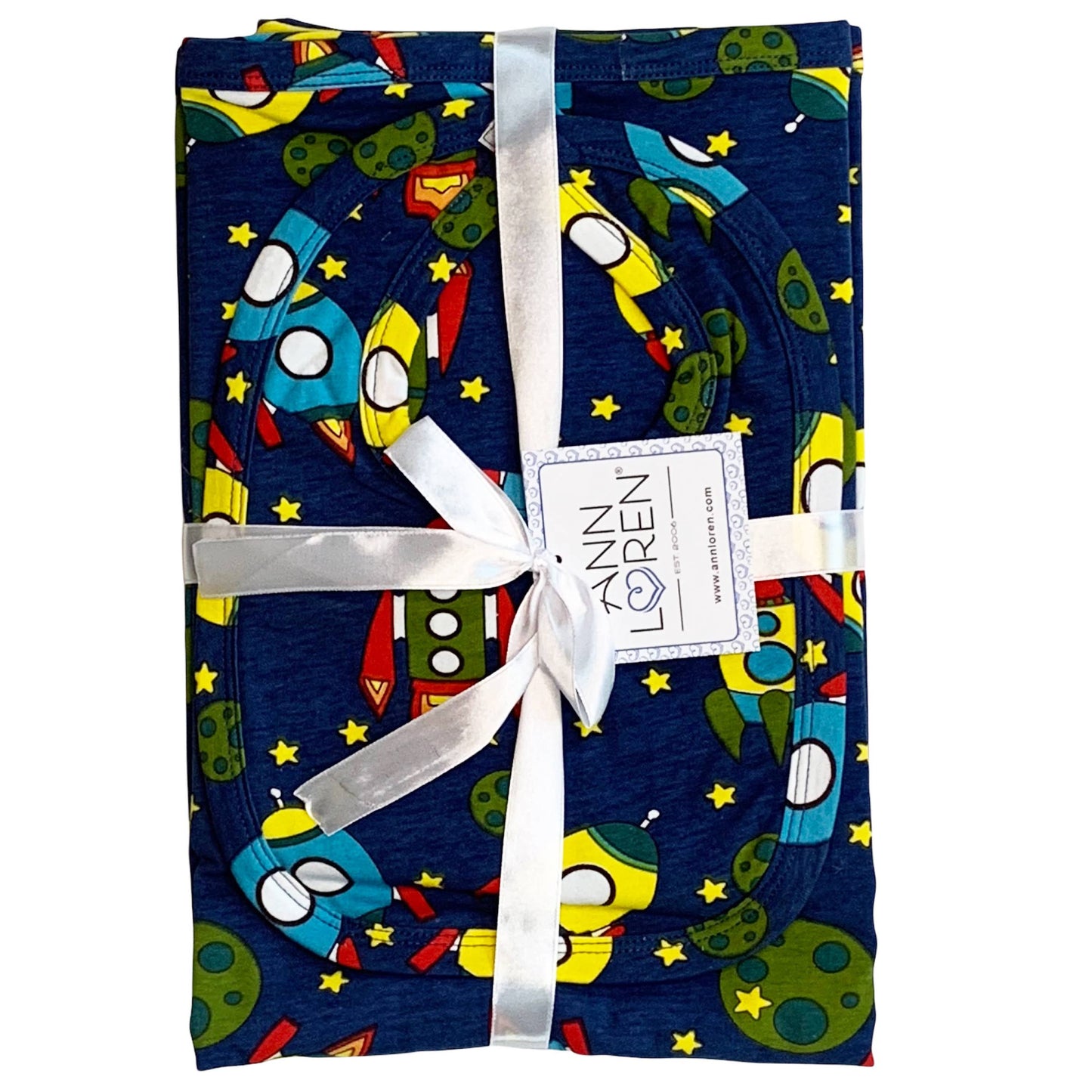 Baby Boy Space Ship Astronaut Blanket Bib Gift Set Exclusive