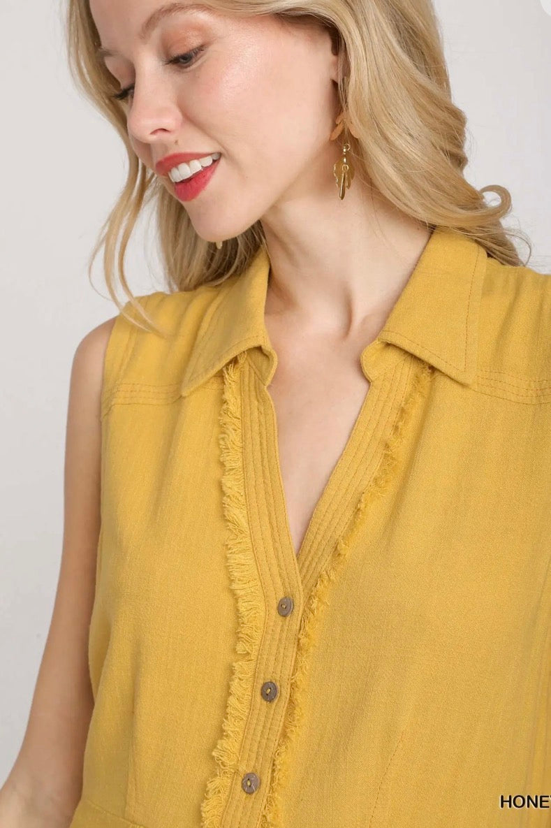 UMGEE Stitch & Fray Detail Tunic