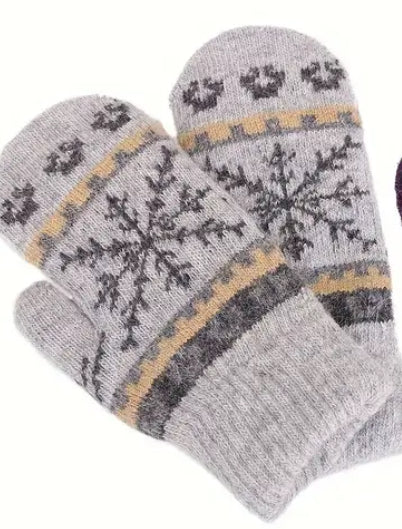 Womens Fleece Lined Mittens
