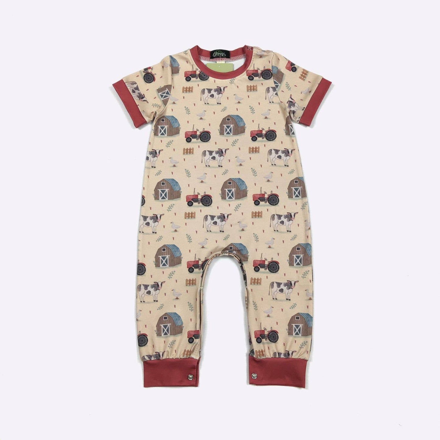 Rustic Farm Boy Romper