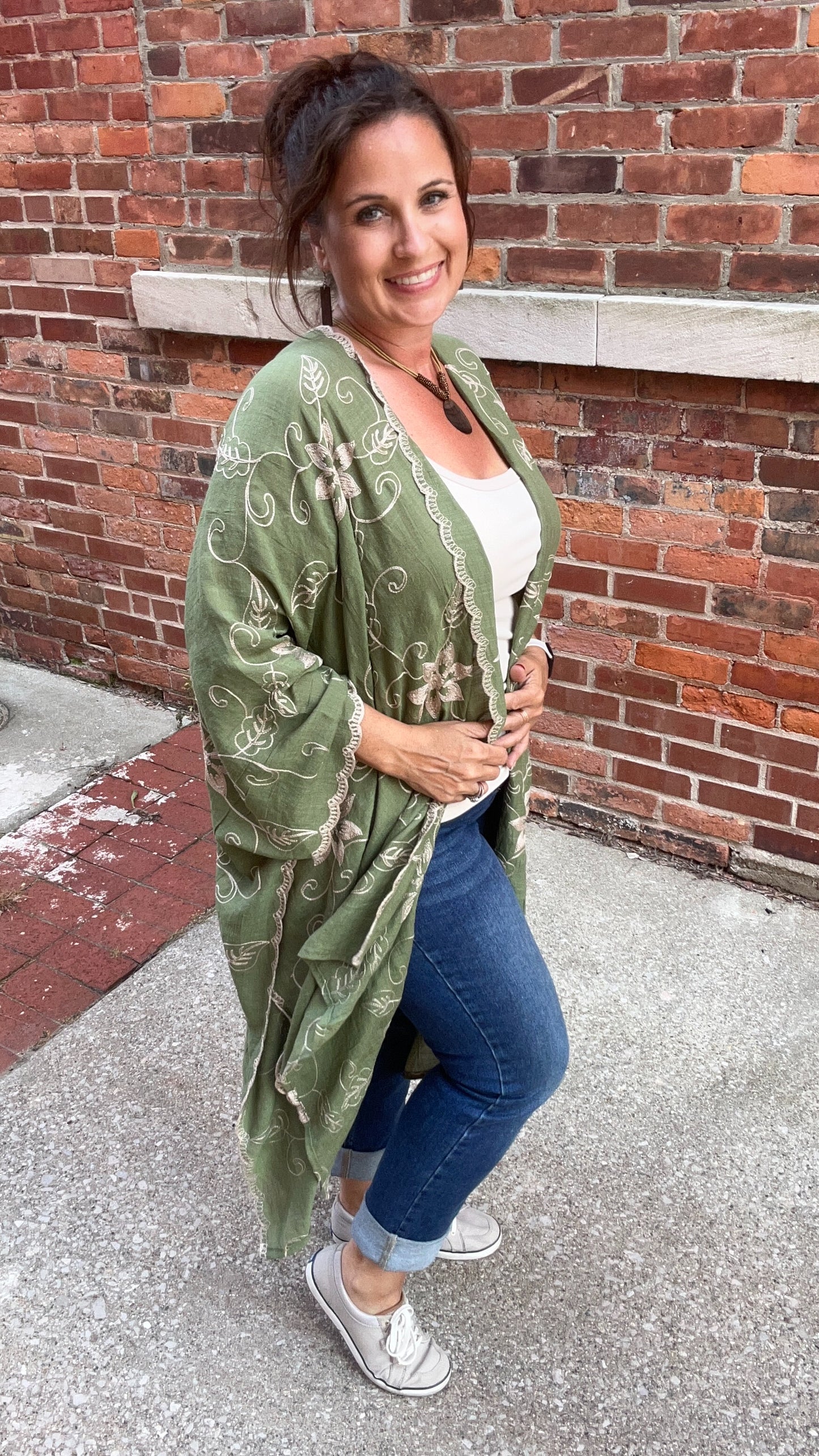 Embroidered Kimono