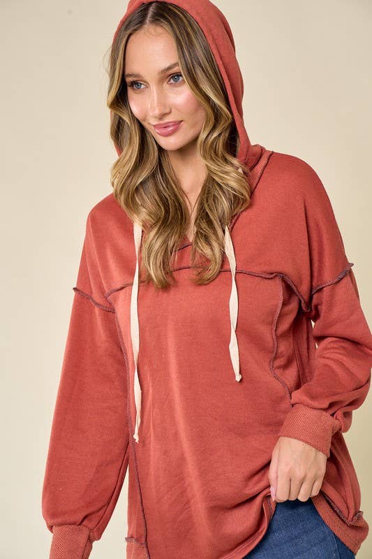 Sofias French terry hoodie/top